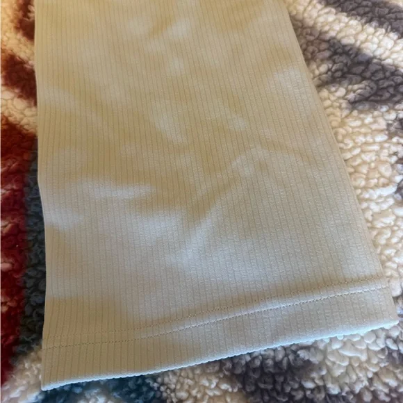 NWT Lululemon Ribbed Softstreme Zip-Leg High-Rise Cropped Pants 25" Bone Size 8 - Picture 11 of 14